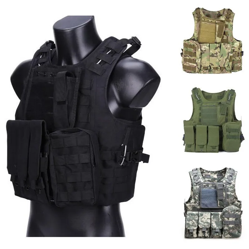 Chaleco camuflaje táctico con sistema MOLLE