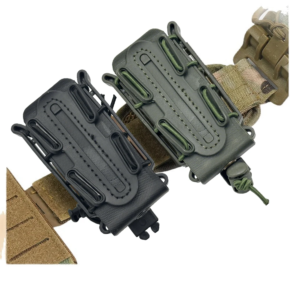 Portacargador 9mm TPR Nylon liberación rápida MOLLE – Airsoft y caza - imagen 3