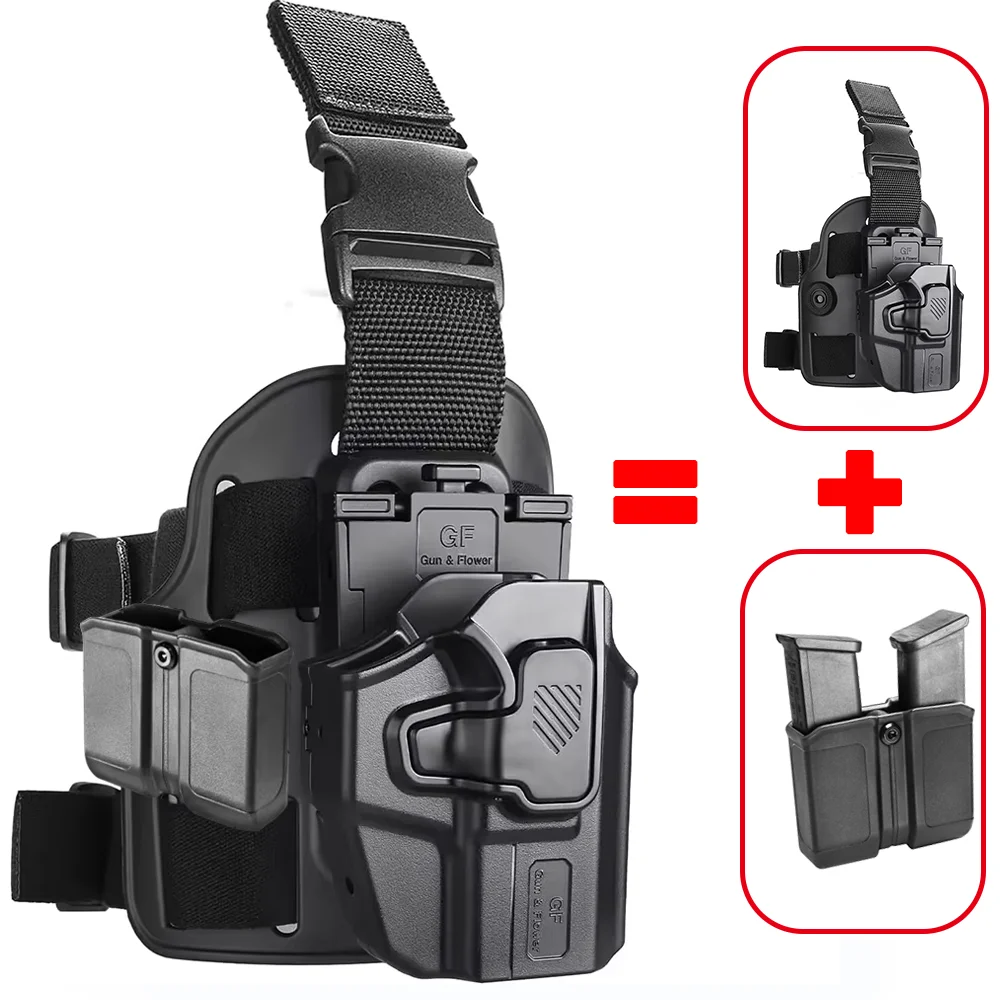 Glock P365 funda de pierna Nivel II universal para pistola