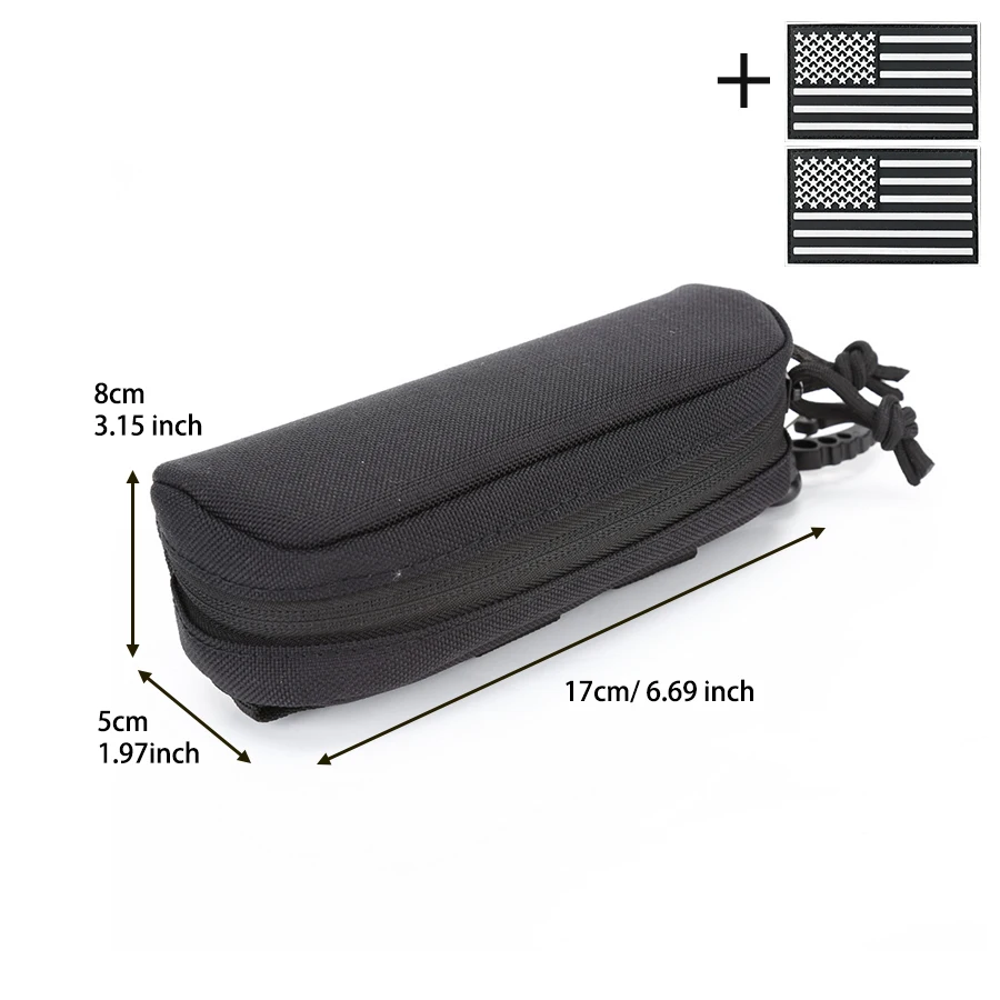 Estuche táctico MOLLE para gafas rígido nailon organizador - imagen 3