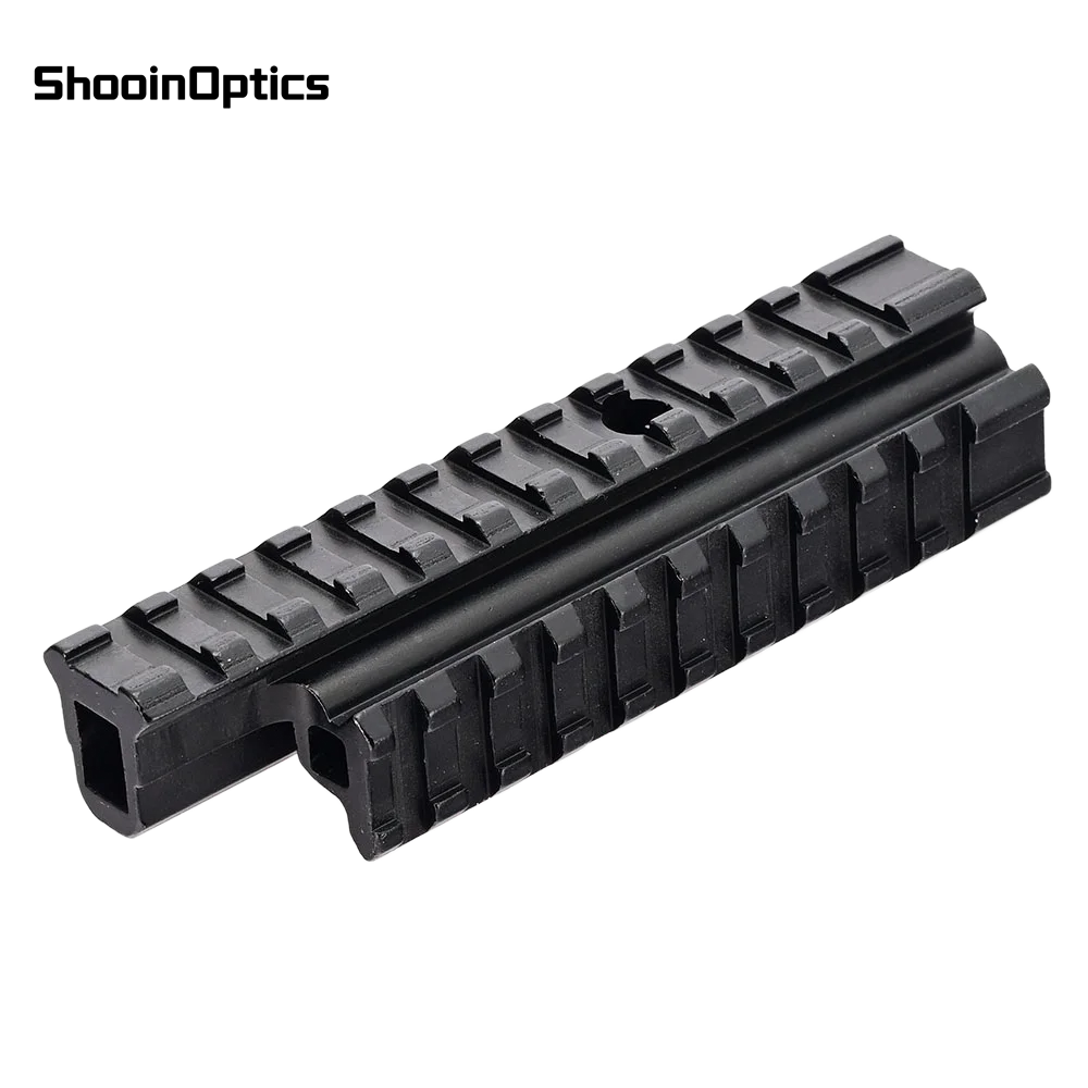 Base triple raíl Picatinny aluminio para óptica y visores tácticos