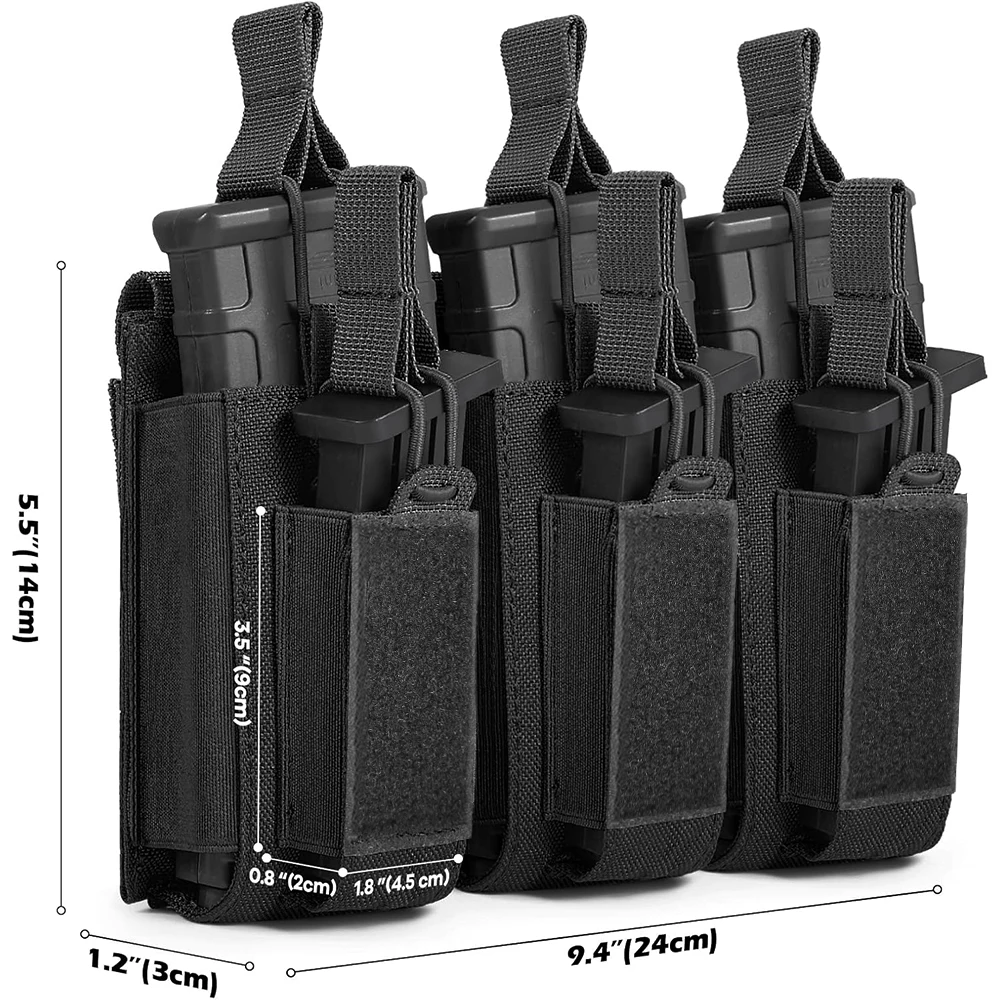 Bolsa MOLLE cargadores Triple Mag, funda táctica revistas - imagen 4