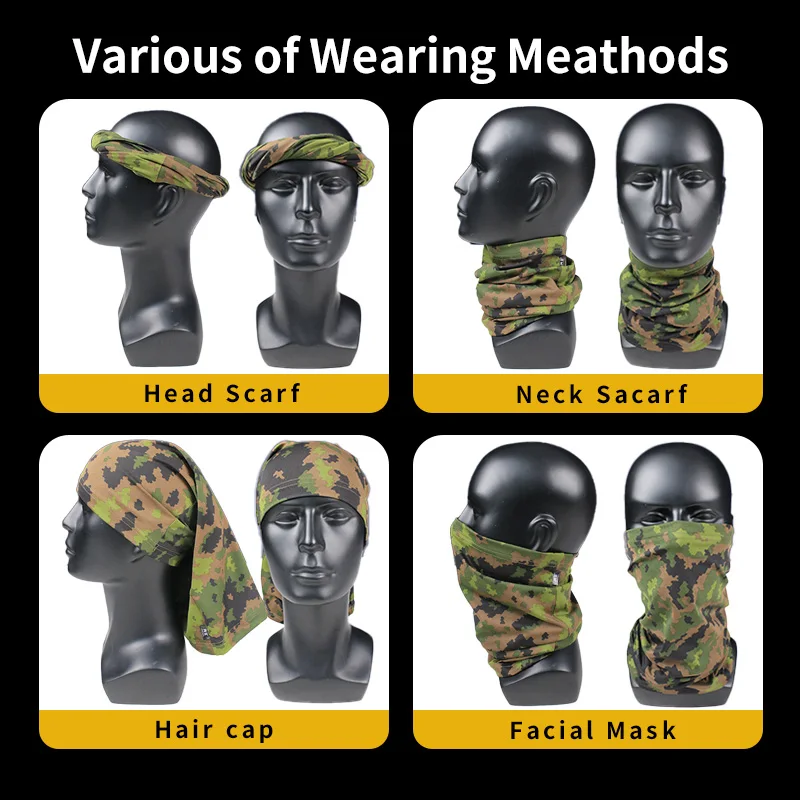 Mascarilla táctica camuflaje finlandés invierno de malla poliéster - imagen 3