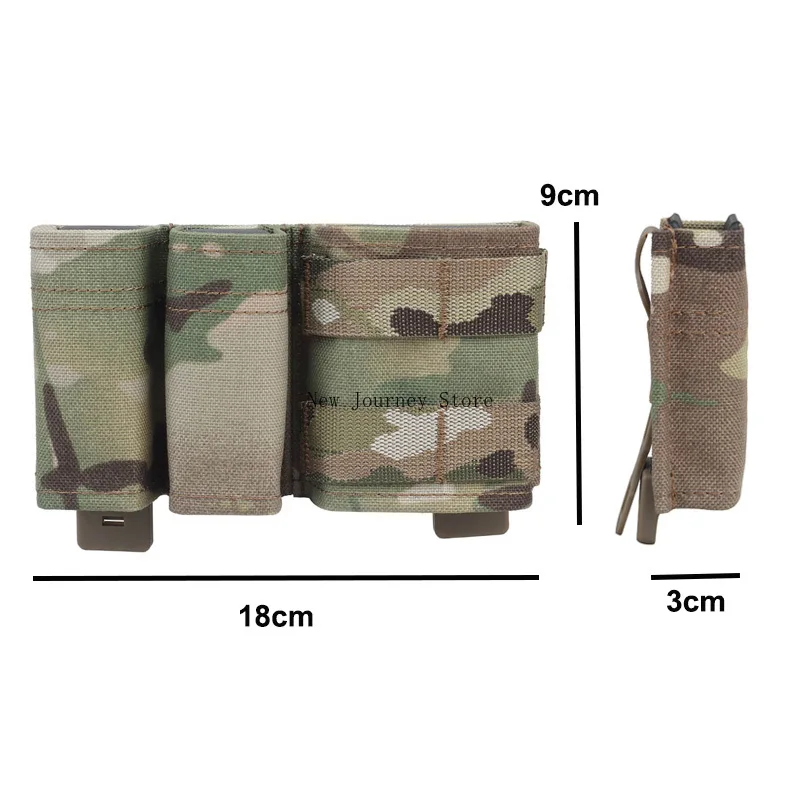 Detalle del inserto Kydex y cierre de liberación rápida