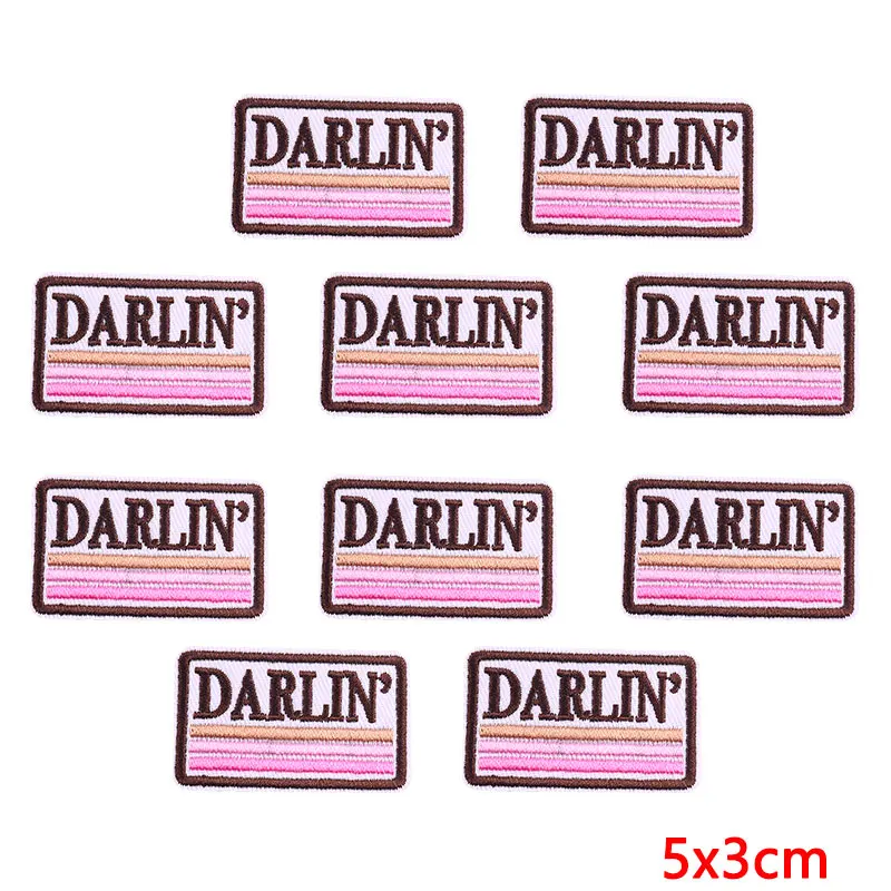 YK2 Parche bordado termoadhesivo rosa para ropa y accesorios - imagen 4