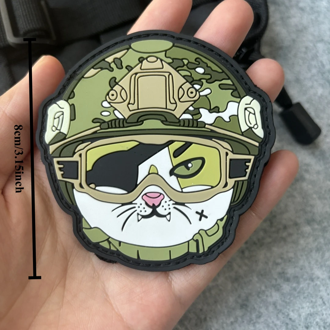 Parche táctico PVC velcro esqueleto – Insignia moral militar - imagen 2