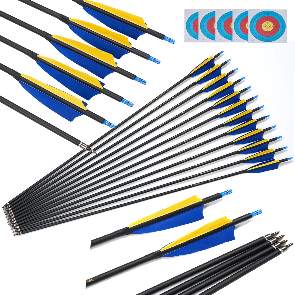 Flechas de carbono para tiro con arco compuesto y recurvo aire libre