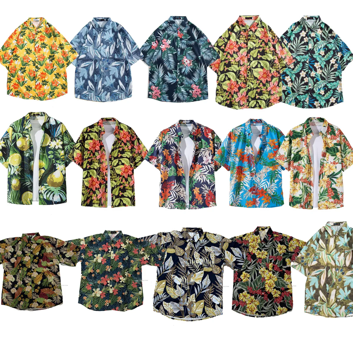 Camiseta táctica floral Hawaiana de fuerzas especiales para hombre - imagen 3