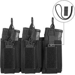 Bolsa MOLLE cargadores Triple Mag, funda táctica revistas