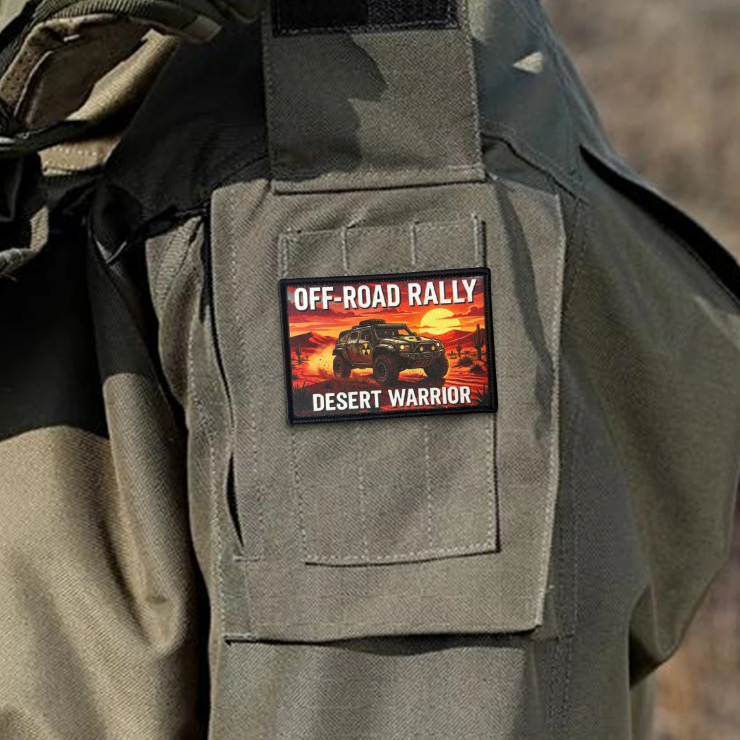 Overland Off-Road Rally parche táctico impreso con velcro, SUV - imagen 5