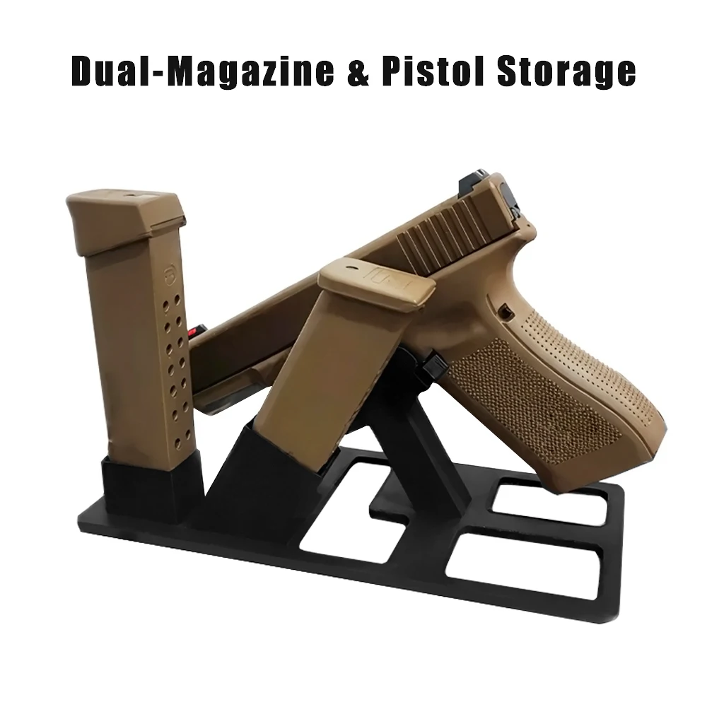 Soporte pistola ABS de exhibición con anclaje para cargadores