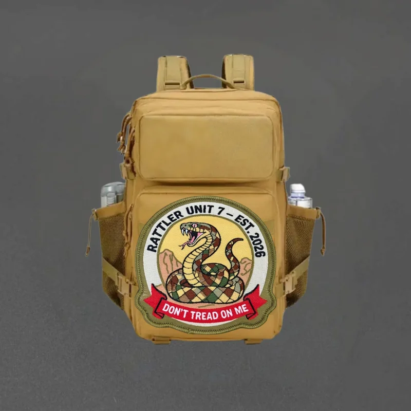 Parche táctico serpiente No pises mi terreno gancho y bucle insignia - imagen 5