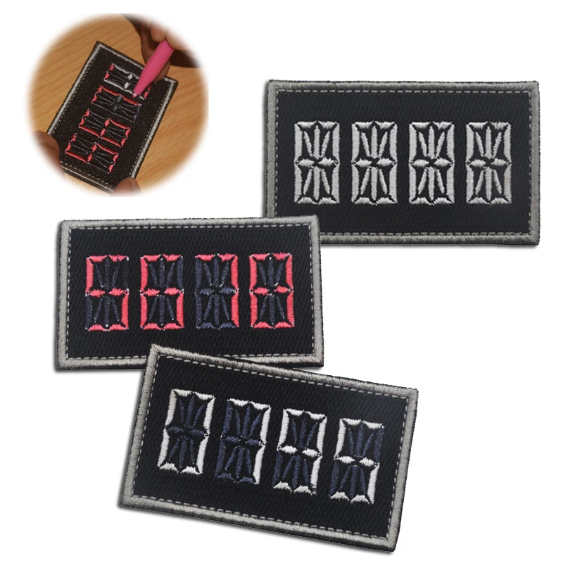 Juego de parches tácticos con diseño graffiti compatible MOLLE - imagen 4