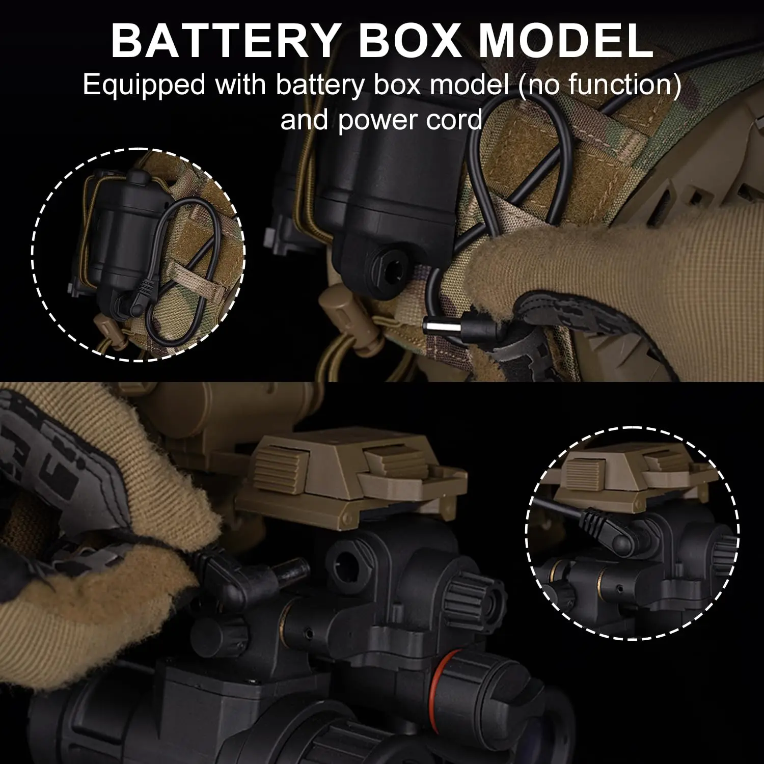 Gafas visión nocturna PVS-31 binoculares tácticas NVG para casco - imagen 2