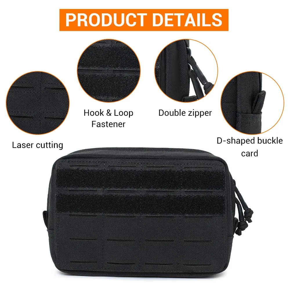 Bolsa táctica MOLLE Admin EDC – Organizador diario para equipamiento - imagen 5