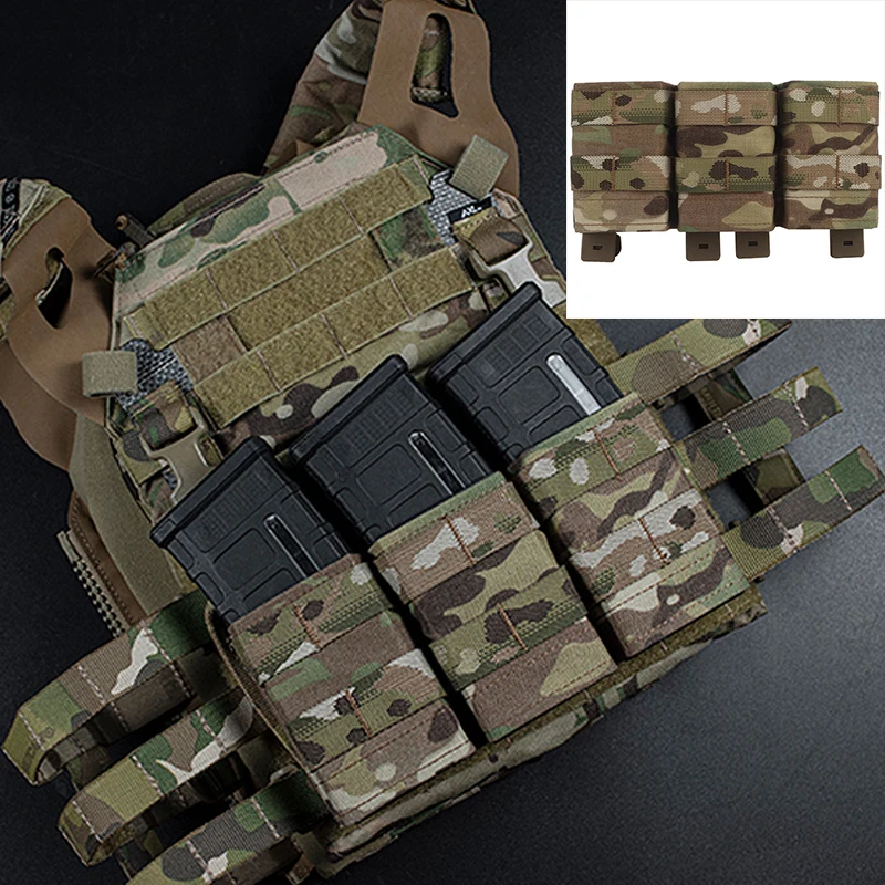 Portacargadores MOLLE Triple Abierto 5.56 – Funda Táctica para Munición - imagen 2