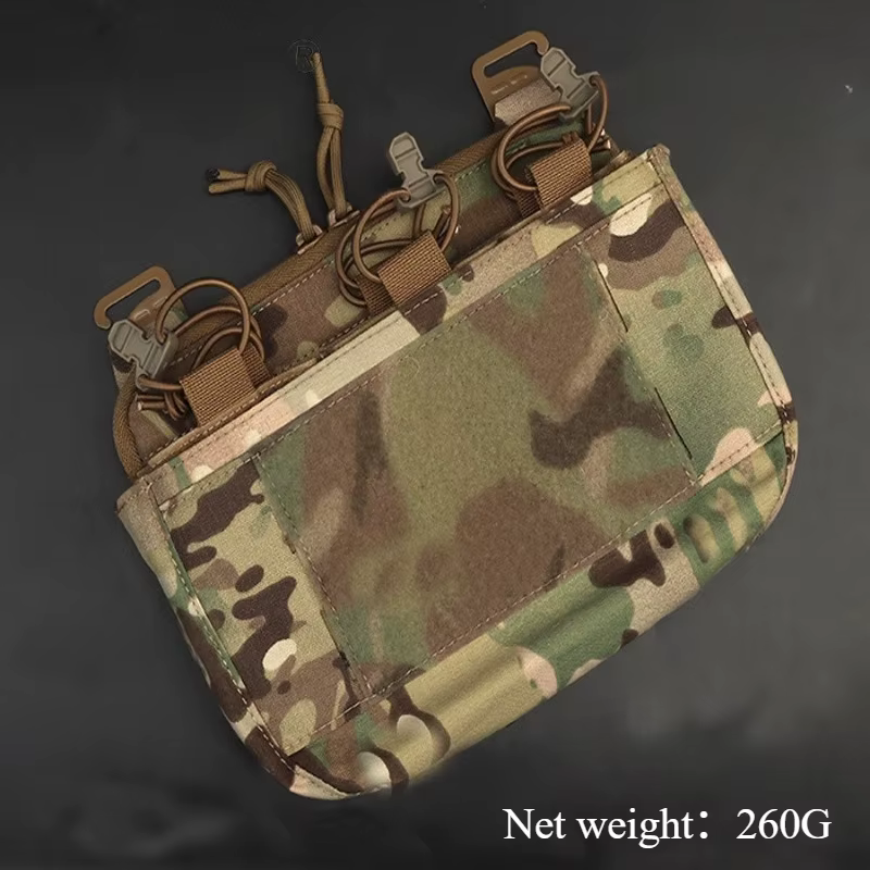 Bolsa táctica frontal gancho y bucle para chaleco MOLLE