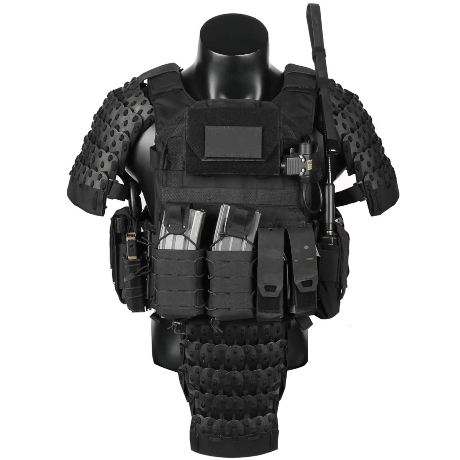 Armadura de escamas Airsoft con gancho y bucle para portaplacas - imagen 2