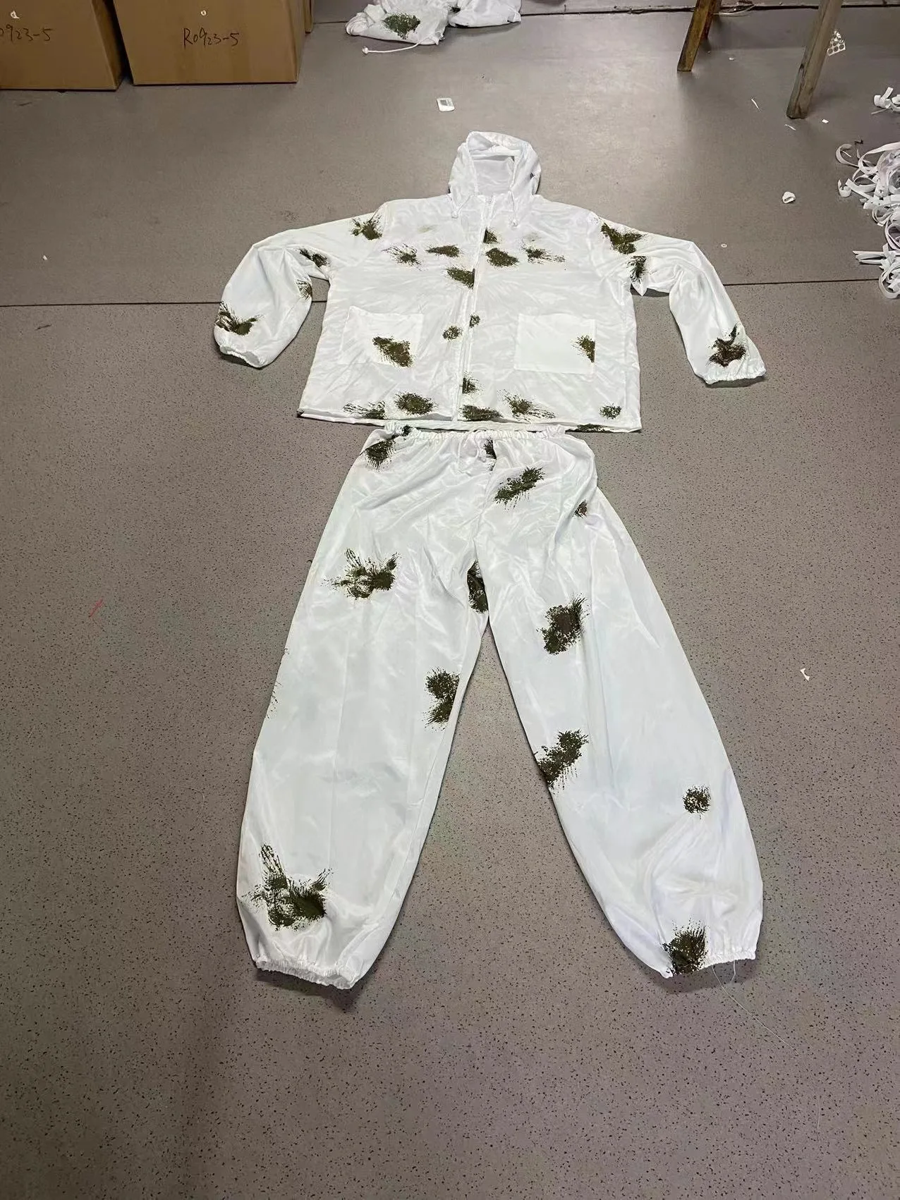 Camuflaje nieve táctico ripstop ruso, conjunto de invierno oculto - imagen 4