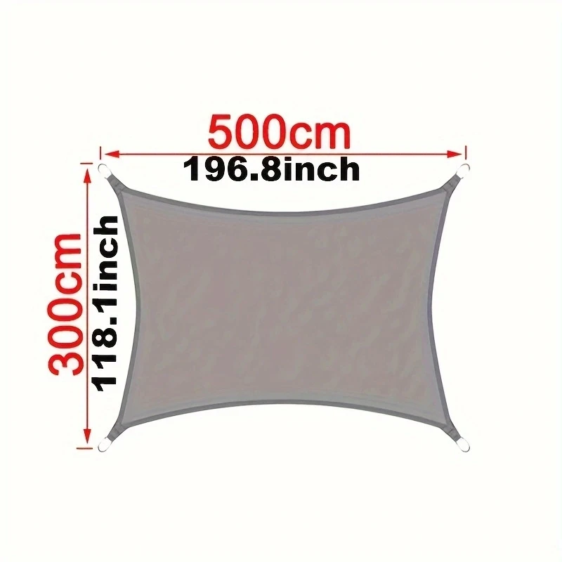 Toldo impermeable rectangular UV para terraza y jardín