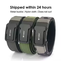 Cinturón Táctico Rígido de Nailon con Hebilla Automática IPSC