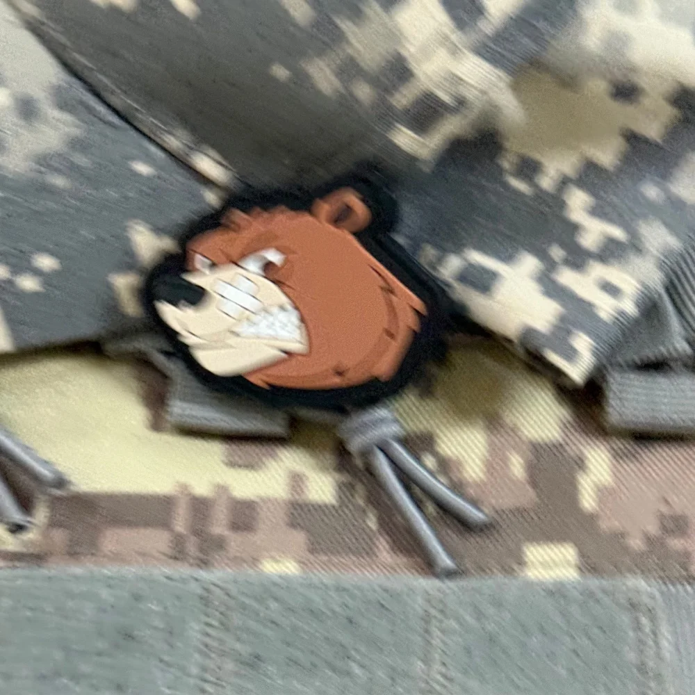 Parche táctico Angry Bear PVC oso grizzly con velcro para mochila - imagen 3