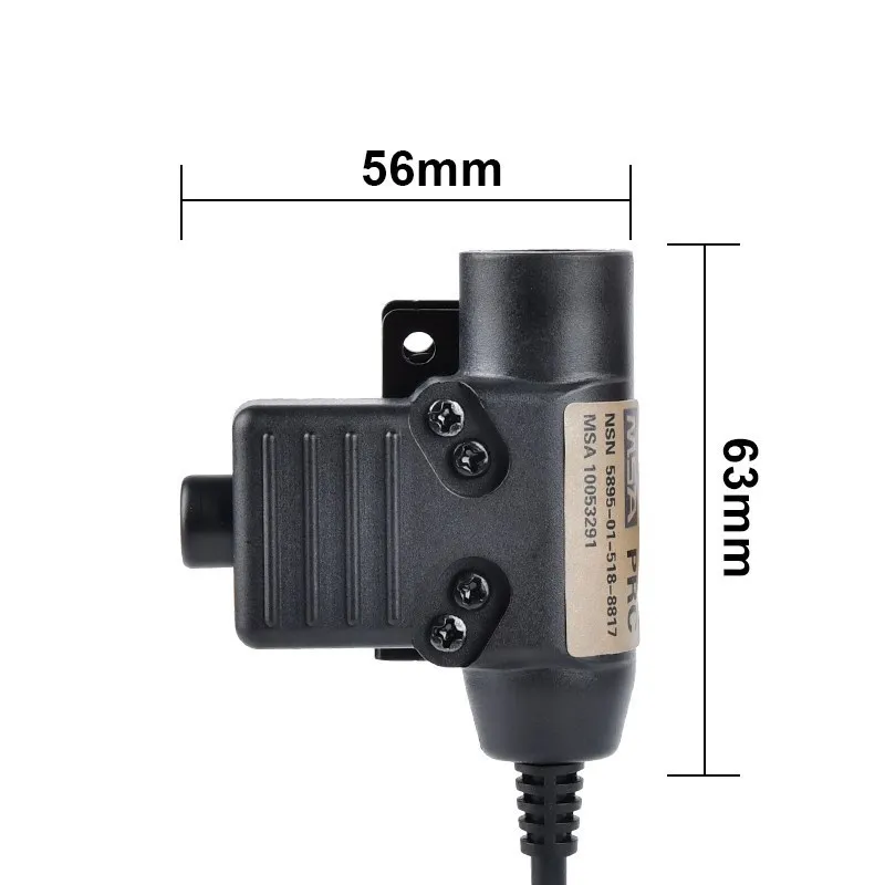 WADSN U94 Adaptador PTT táctico para cascos Earmor y radios Baofeng - imagen 5