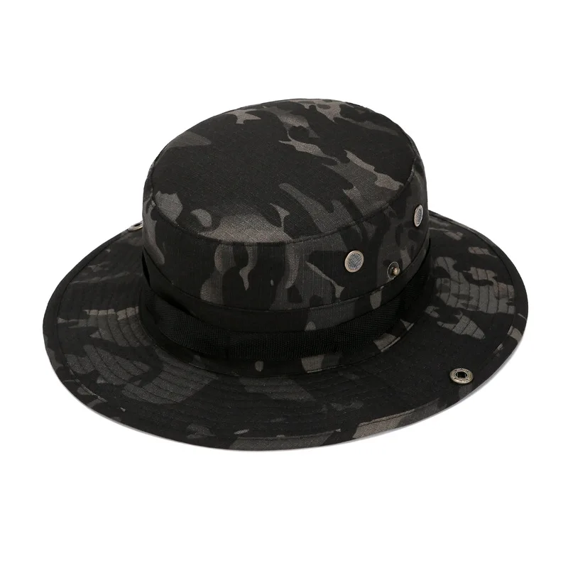 Gorra táctica de camuflaje tipo cubo ajustable para caza y pesca - imagen 4