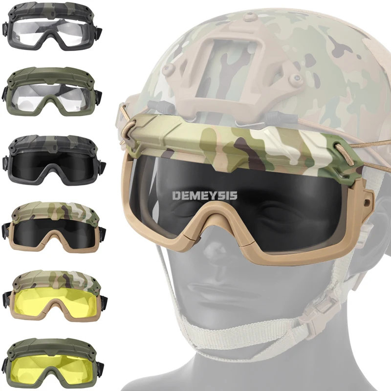 Gafas tácticas protectoras con lentes intercambiables airsoft – FAST - imagen 2