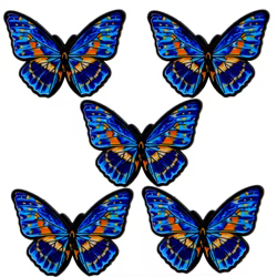 Pin esmaltado mariposa colorida decorativo para ropa