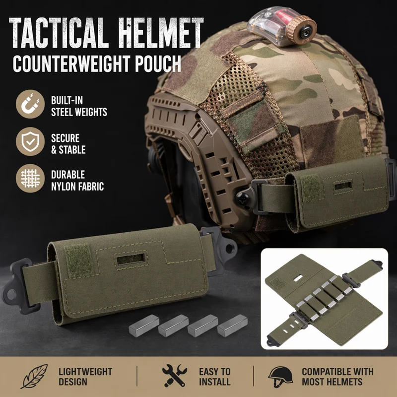 Bolsa de contrapeso para casco táctico de caza y combate - imagen 3