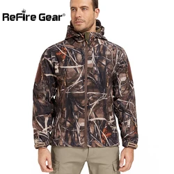 Chaqueta de caza impermeable camuflaje – Forro polar cortavientos