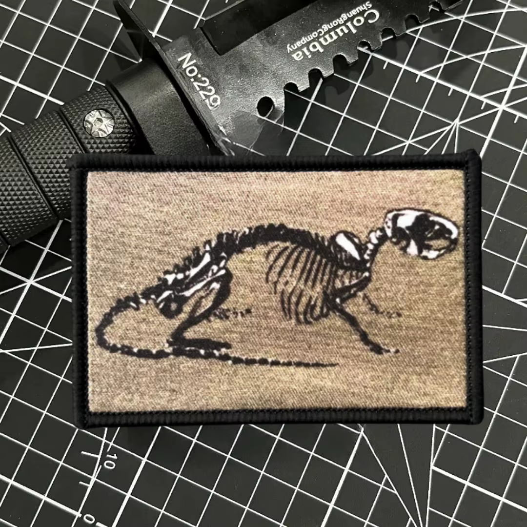 Parche gancho bucle esqueleto de tigre – Insignia táctica militar - imagen 3