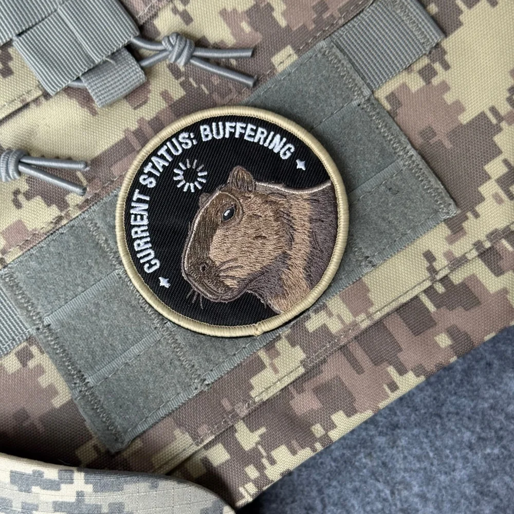 Parche táctico capibara moral Velcro imprimido para mochila militar - imagen 5