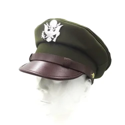 Insignia águila plateada gorra ala ancha Ejército EE. UU. WWII