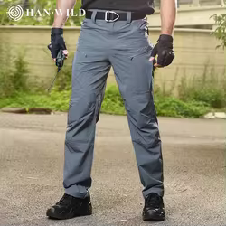 Pantalones cargo tácticos hombre secado rápido nailon senderismo pesca