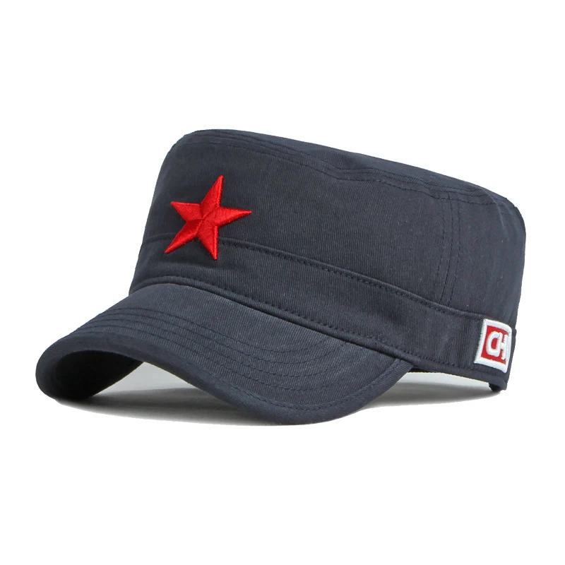 Gorra táctica de béisbol bordado pentagrama 3D estrella roja
