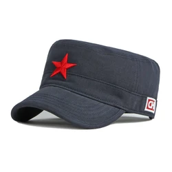 Gorra táctica de béisbol bordado pentagrama 3D estrella roja