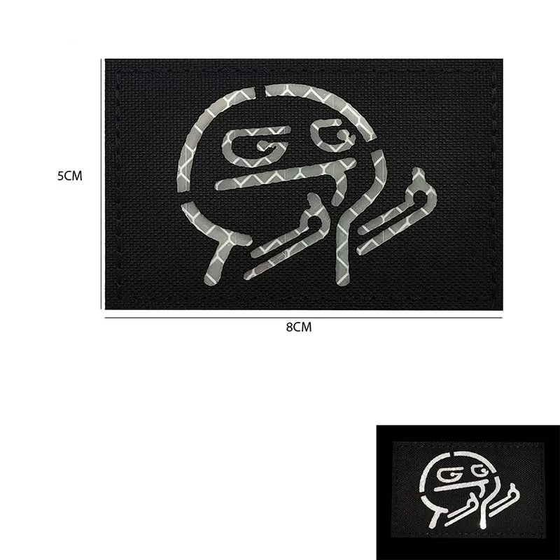 Parche reflectante IR emblema bandera con velcro para mochila - imagen 5