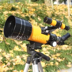 Telescopio astronómico refractor 15x-150x para observación exterior