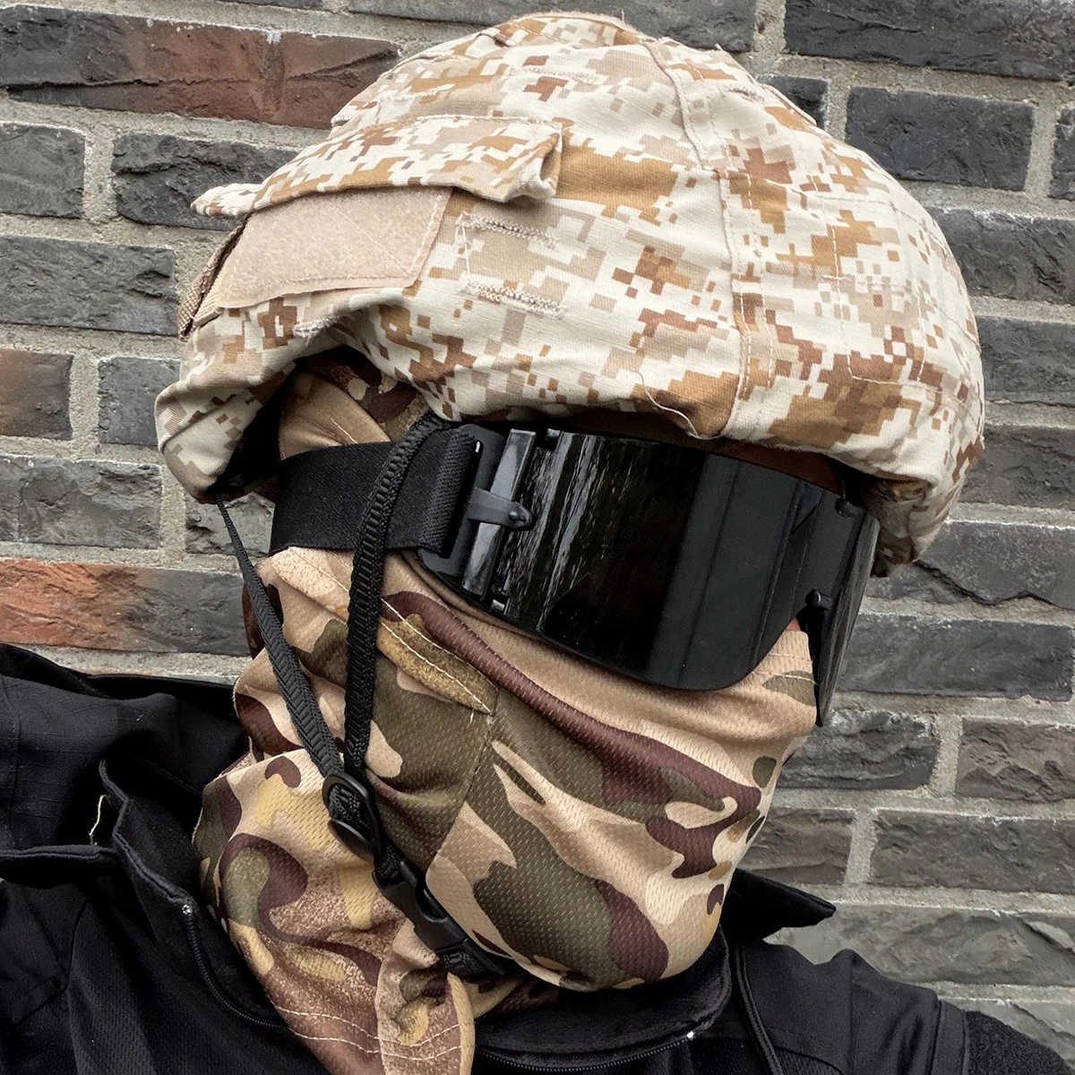Gafas tácticas Airsoft lentes intercambiables antivaho funda camuflaje - imagen 4