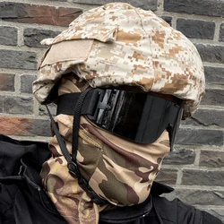 Gafas tácticas Airsoft lentes intercambiables antivaho funda camuflaje