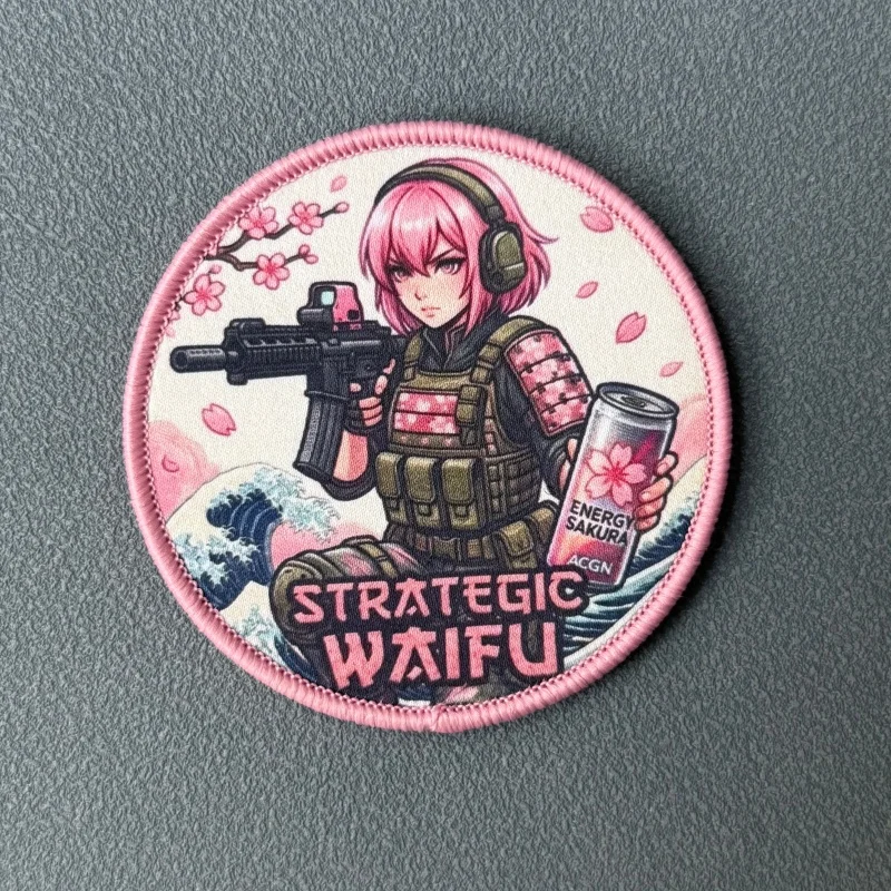 Parche táctico anime con velcro para mochila y ropa brazalete moral - imagen 3