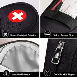 Bolsa táctica médica MOLLE aislada para kit de supervivencia