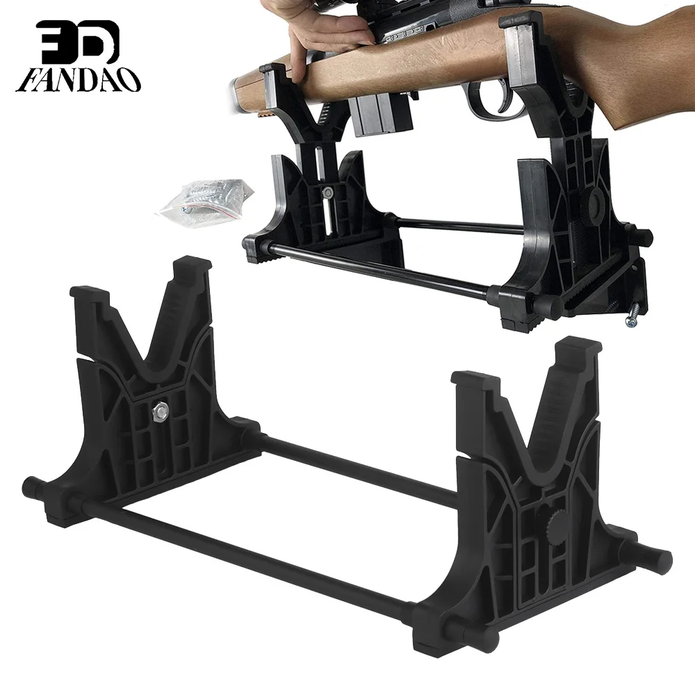 Soporte de limpieza de rifle doble uso banco airsoft y tiro estable - imagen 4