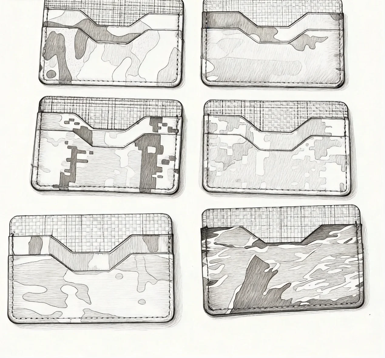 Porta tarjetas táctico EDC camuflaje para identificación diaria - imagen 2