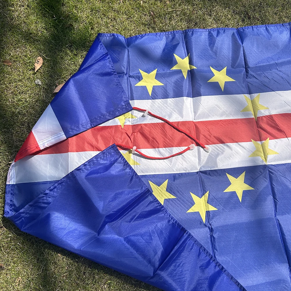 Bandera de Cabo Verde de poliéster para interior y exterior resistente - imagen 5