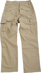 Pantalones tácticos elásticos ripstop caqui para senderismo y trabajo