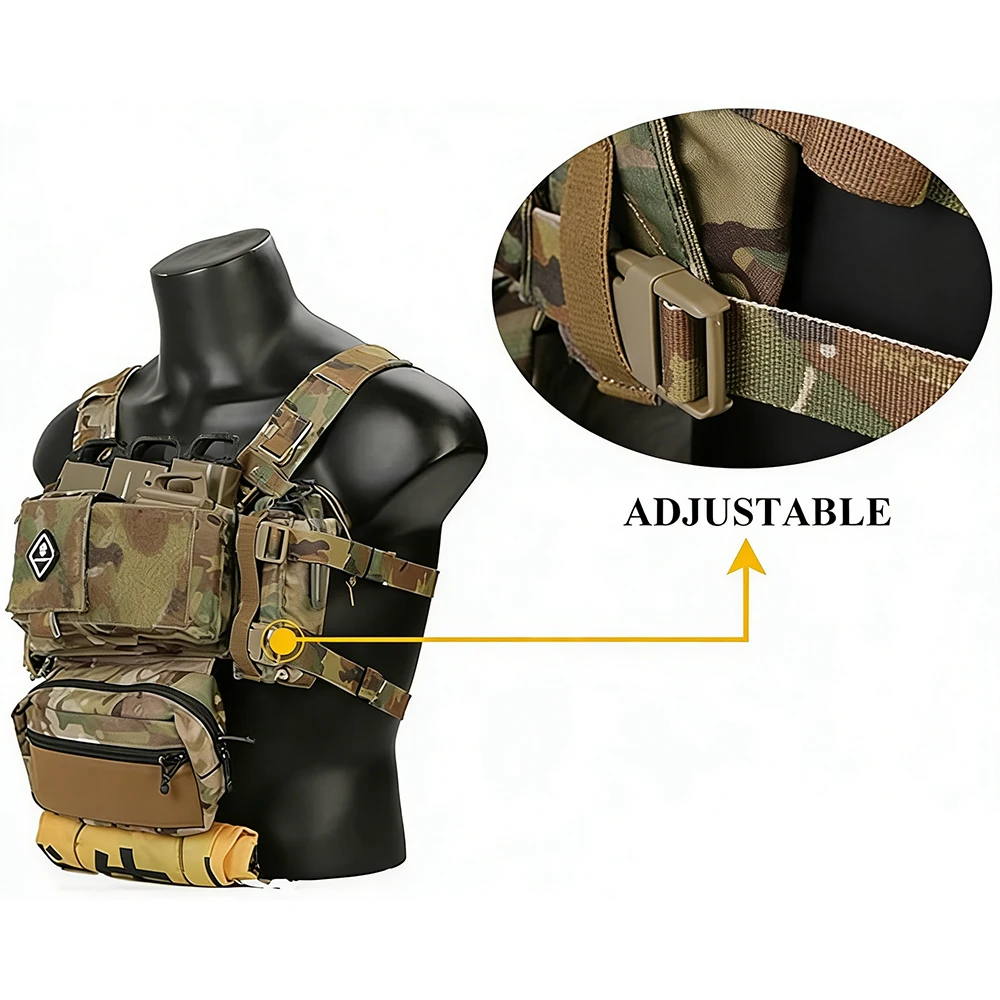 MK3 Chaleco táctico modular para Airsoft impermeable ajustable - imagen 5