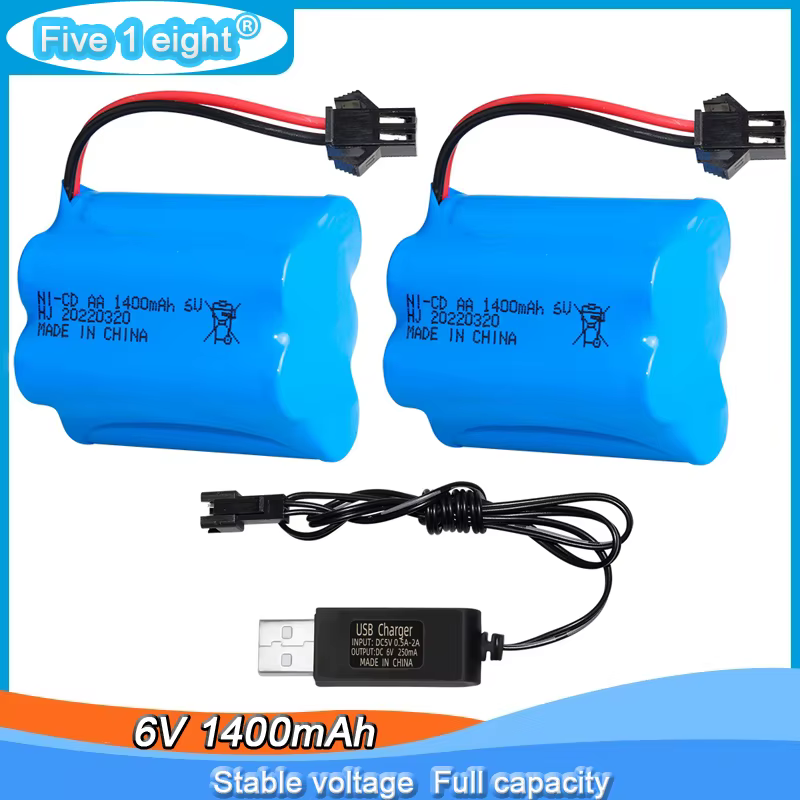 Batería NI-CD AA de 6V con conector SM-2P
